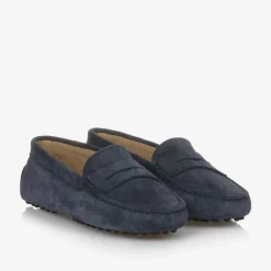 Tods Loafers & Moccasins|Loafers & Moccasins*Navy Blue Suede Leather Moccasins