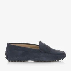 Tods Loafers & Moccasins|Loafers & Moccasins*Navy Blue Suede Leather Moccasins