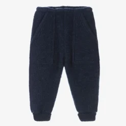 Joha Trousers|Trousers*Navy Blue Thermal Wool Joggers