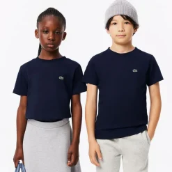 Lacoste Activewear|Activewear*Navy Blue Ultra Dry T-Shirt