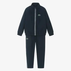 Lacoste Activewear|Tracksuits*Navy Blue Zip-Up Crocodile Tracksuit