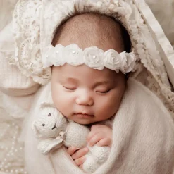 Cute Cute Hair Accessories*Off-White Floral Headband