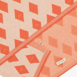 The Bonniemob Blankets & Shawls*Orange Diamond Knitted Blanket (100cm)