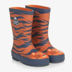 Frugi Rain Boots|Rain Boots*Orange Tiger Rubber Rain Boots