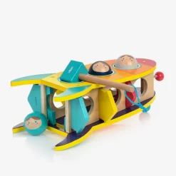 Vilac Gifts*Orange Wooden Rocket Hammer Toy (34cm)