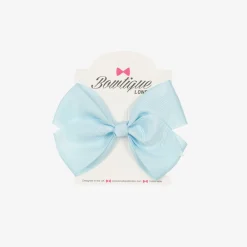Bowtique London Hair Accessories*Pale Blue Bow Hair Clip (10cm) Bluetopaz
