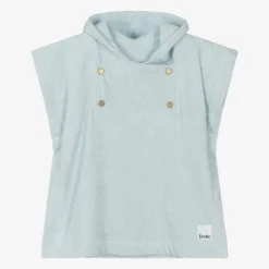 Elodie Towels & Robes|Towels & Robes*Pale Blue Hooded Cotton Poncho Towel BermudaBlue