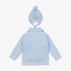 Artesanía Granlei Coats & Jackets*Pale Blue Knitted Pram Coat Set