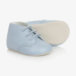 Early Days Traditional Shoes*Pale Blue Pre-Walker Shoes
