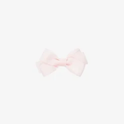 Peach Ribbons Hair Accessories*Pale Pink Bow Hair Clip (7cm)