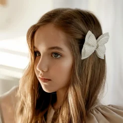 Cute Cute Hair Accessories*Pearl Bow Hair Clip (9cm)