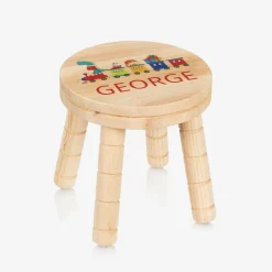Treat Republic Gifts|Nursery Accessories*Personalised Christmas Train Wooden Stool