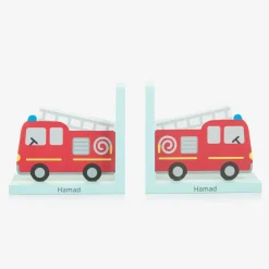 Treat Republic Sass amp; Belle Toys|Toys*Personalised Fire Engine Bookends (30cm)