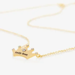 Treat Republic Jewellery|Gifts*Personalised Gold Plated Princess Necklace (49cm)