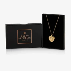 Treat Republic Jewellery|Gifts*Personalised Gold Plated Guardian Angel Necklace (45cm)