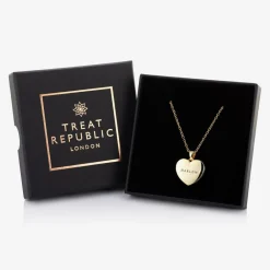 Treat Republic Jewellery|Gifts*Personalised Gold-Plated Locket Necklace (45cm)