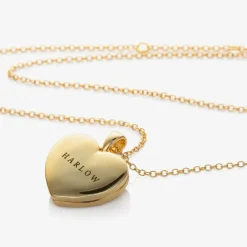 Treat Republic Jewellery|Gifts*Personalised Gold-Plated Locket Necklace (45cm)