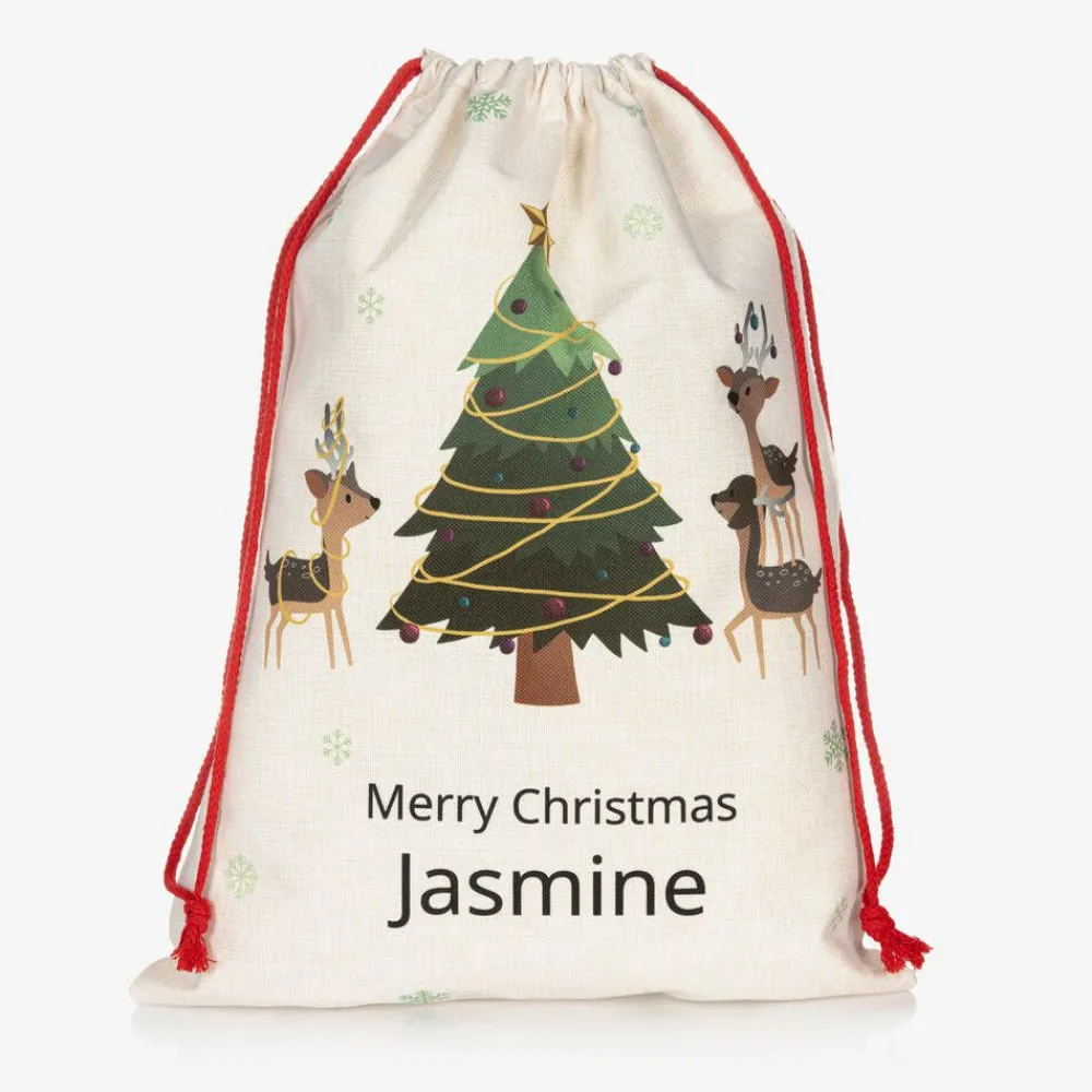 Treat Republic Gifts|Nursery Accessories*Personalised Reindeer Christmas Sack (64cm)