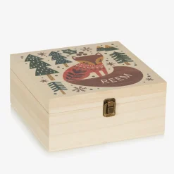 Treat Republic Gifts*Personalised Wooden Christmas Eve Fox Box (24cm)