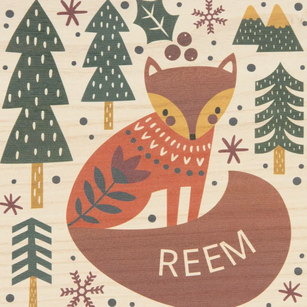 Treat Republic Gifts*Personalised Wooden Christmas Eve Fox Box (24cm)