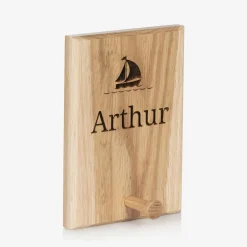 Treat Republic Gifts|Nursery Accessories*Personalised Wooden Ship Peg Hook (18cm)