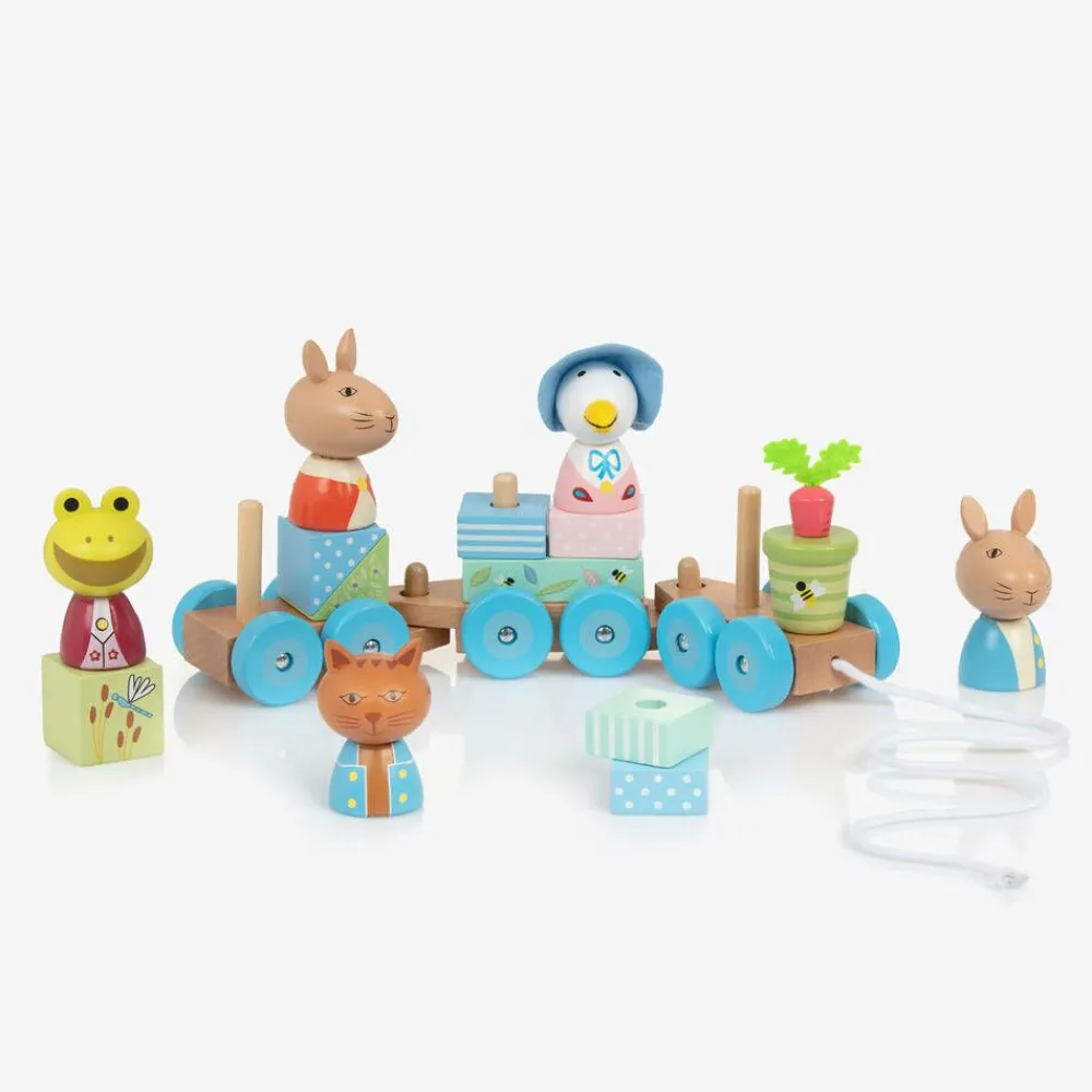 Orange Tree Toys Toys|Toys*Peter Rabbit Wooden Puzzle Train Toy (29cm)