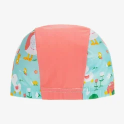 Splash About Swimwear*Pink & Blue Duck Print Baby Swim Hat (UPF50+)