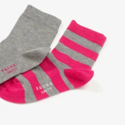 Falke Socks*Pink & Grey Cotton Socks (2 Pack)