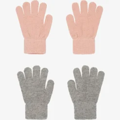 CeLaVi Gloves & Mittens*Pink & Grey Gloves (2 Pack)