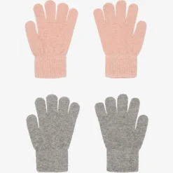 CeLaVi Gloves & Mittens*Pink & Grey Gloves (2 Pack)