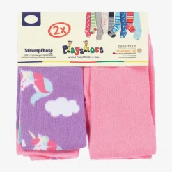 Playshoes Tights*Pink & Purple Tights (2 Pack)
