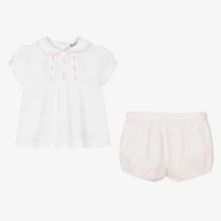Sarah Louise Outfit Sets*Pink & White Buster Suit