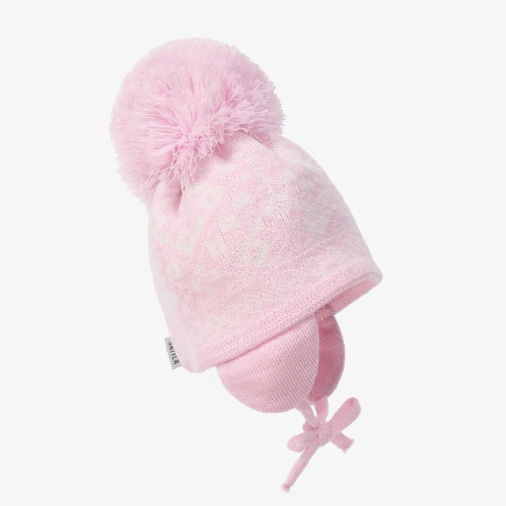 Sätila of Sweden Hats*Pink Alice Knitted Large Pom-Pom Beanie