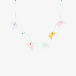 Meri Meri Jewellery*Pink & Green Bunny Necklace (58cm)