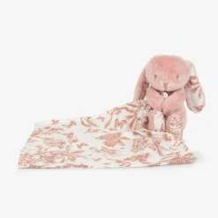 Tartine et Chocolat Sleeping Accessories*Pink Augustin the Rabbit Baby Comforter (25cm)