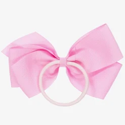 Peach Ribbons Hair Accessories*Pink Bow Hair Elastic (12cm)