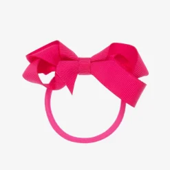 Peach Ribbons Hair Accessories*Pink Bow Hair Elastic (7cm)