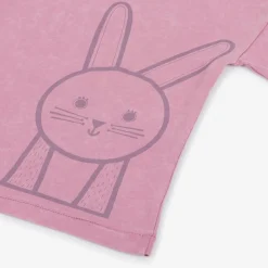 Roarsome Tops*Pink Bunny Organic Cotton T-Shirt