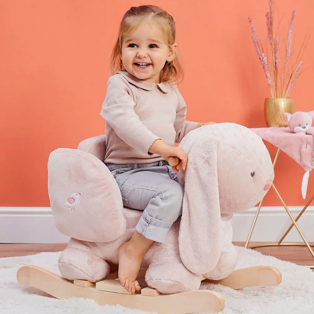 Nattou Gifts*Pink Bunny Rocking Toy (59cm)