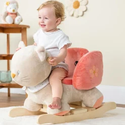 Nattou Gifts*Pink Cat Rocking Toy (59cm)