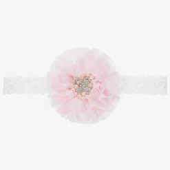 Cute Cute Hair Accessories*Pink Chiffon Flower Headband