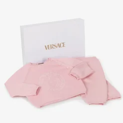 Versace Gifts*Pink Cotton & Cashmere Baby Trouser Gift Set