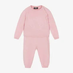 Versace Gifts*Pink Cotton & Cashmere Baby Trouser Gift Set