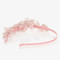 Sienna Likes To Party Hair Accessories*Pink Crystal Flower Hairband