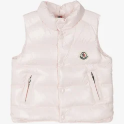 Moncler Enfant Coats & Jackets*Pink Down Padded Bernard Puffer Gilet