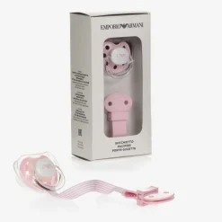 Emporio Armani Sleeping Accessories*Pink Dummy & Clip Set