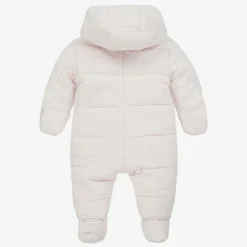 KENZO KIDS Snowwear*Pink Elephant Puffer Baby Snowsuit