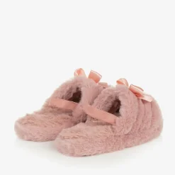 Beau KiD Slippers|Slippers*Pink Faux Fur Slippers