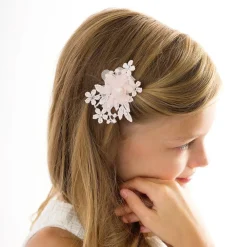 Cute Cute Hair Accessories*Pink Floral Hair Clip (7cm)