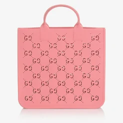 Gucci Bags*Pink GG Rubber Tote Bag (33cm)